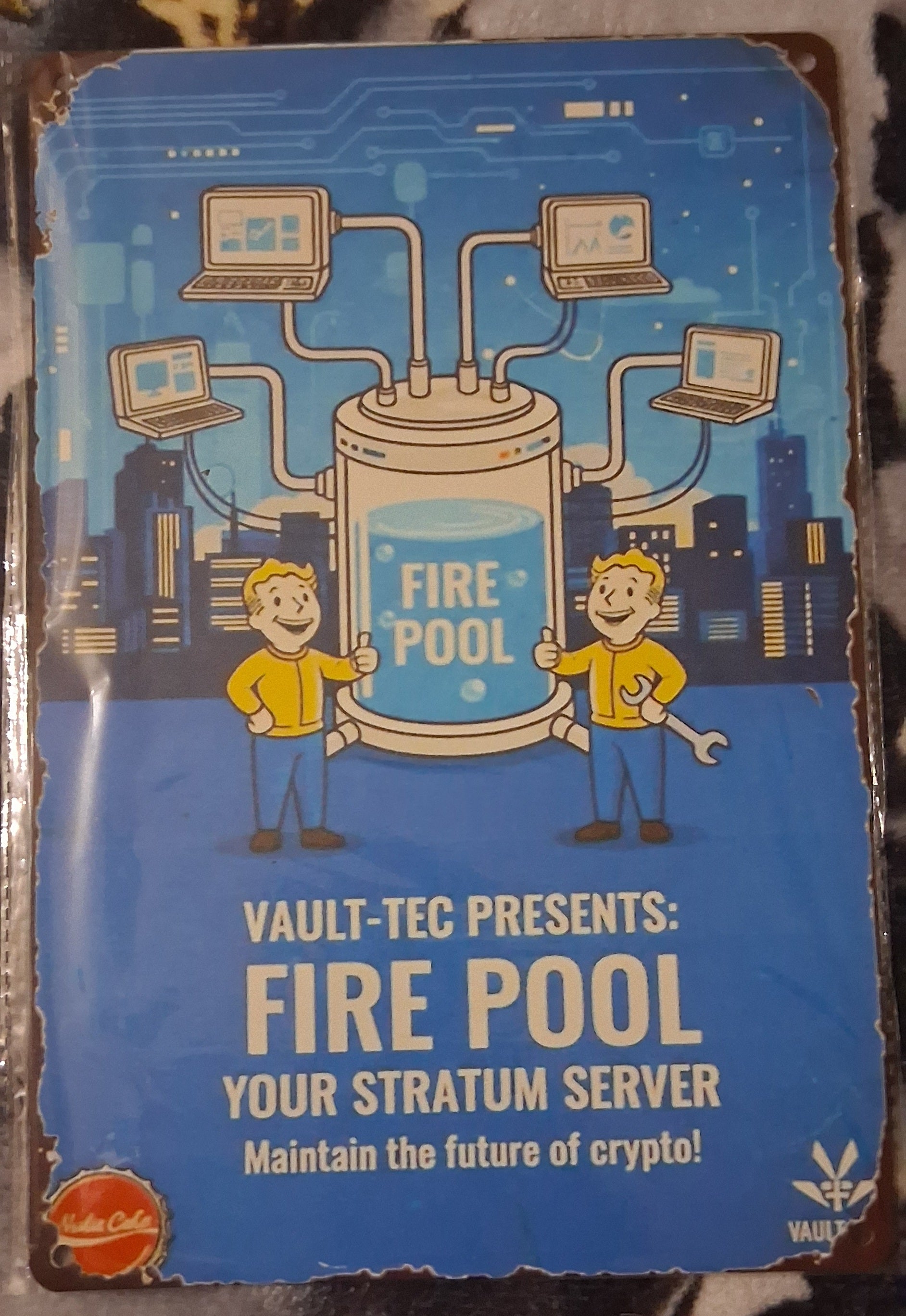 Firepool stratum server signage