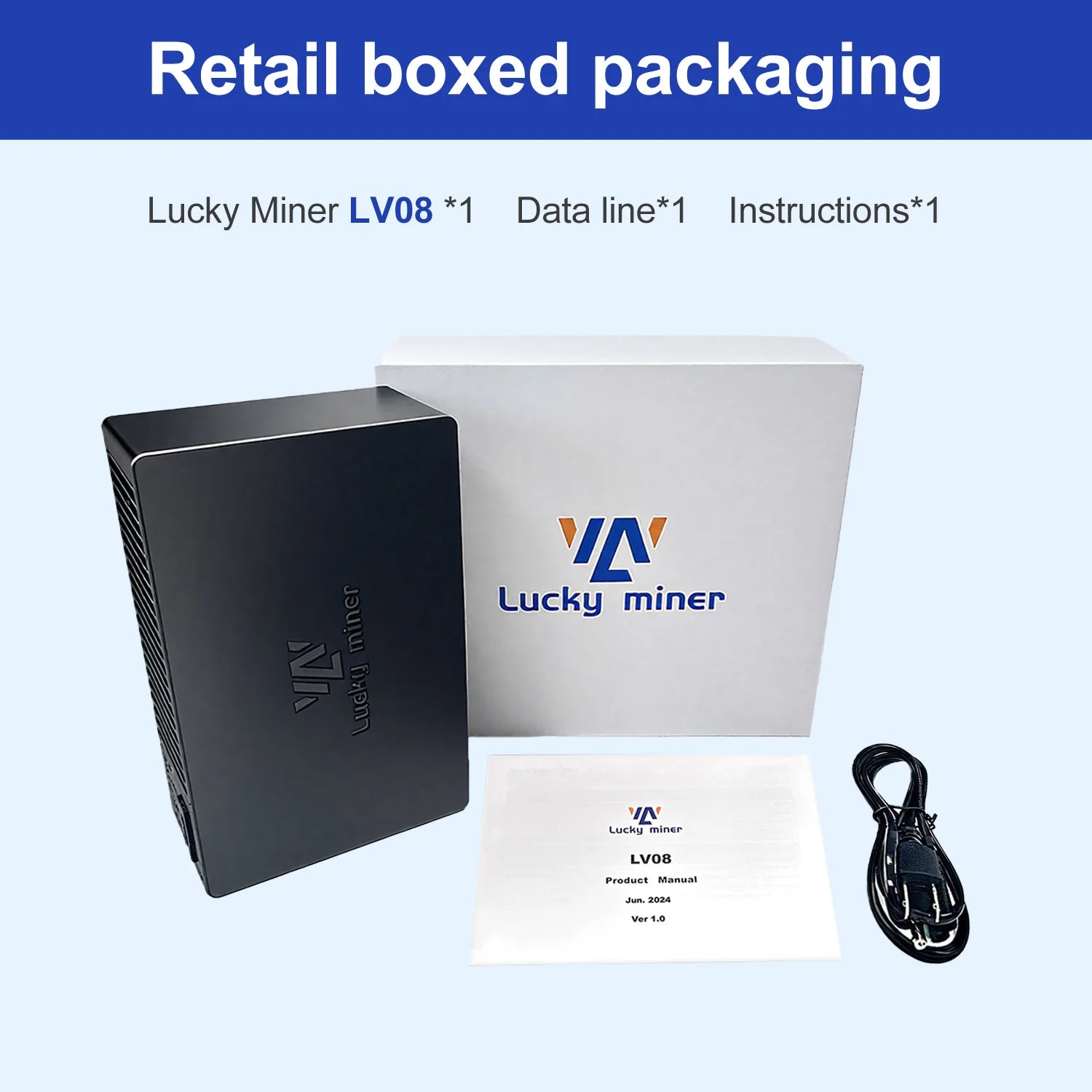 LV08 Bitcoin Miner 4.2TH/S 120W Efficient Miner Bitcoin Miners SHA256 Home Solo Mining Machine
