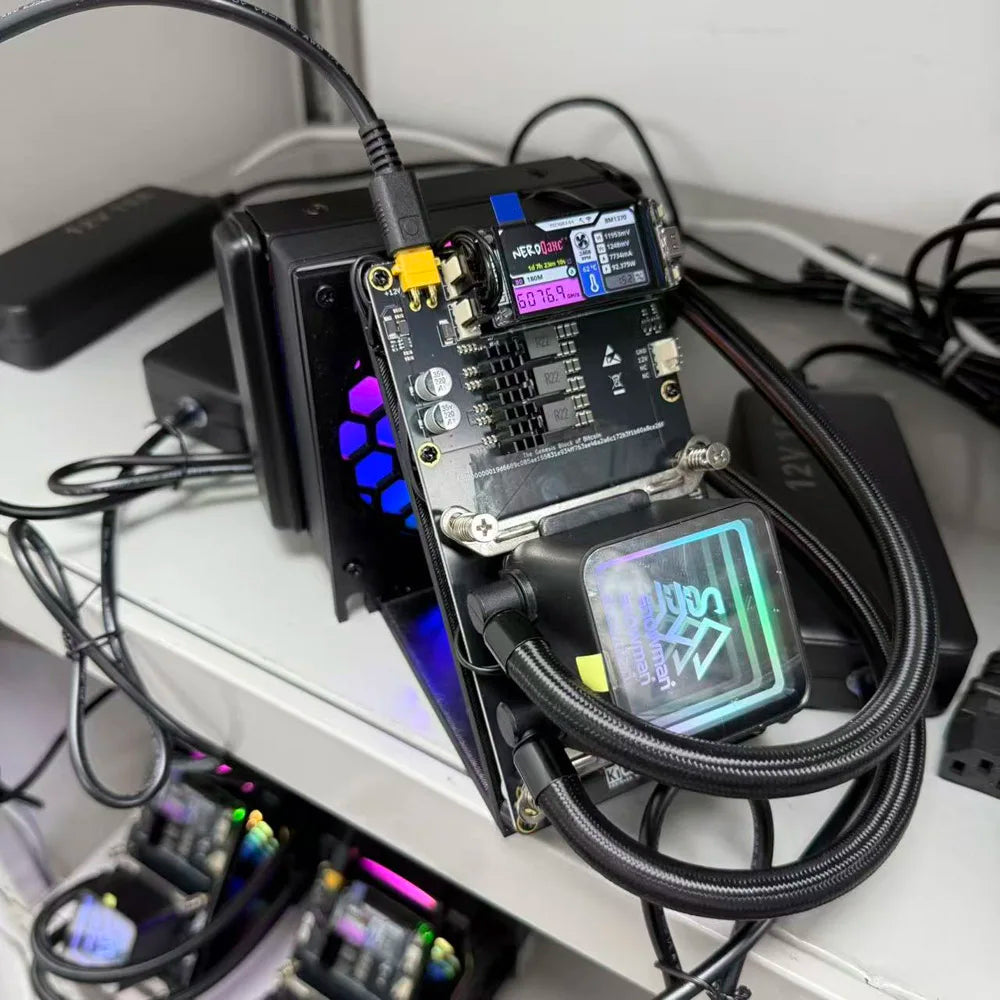 NerdQaxe++ 6TH/s Rev 6.1 Hydro-Cooled Miner