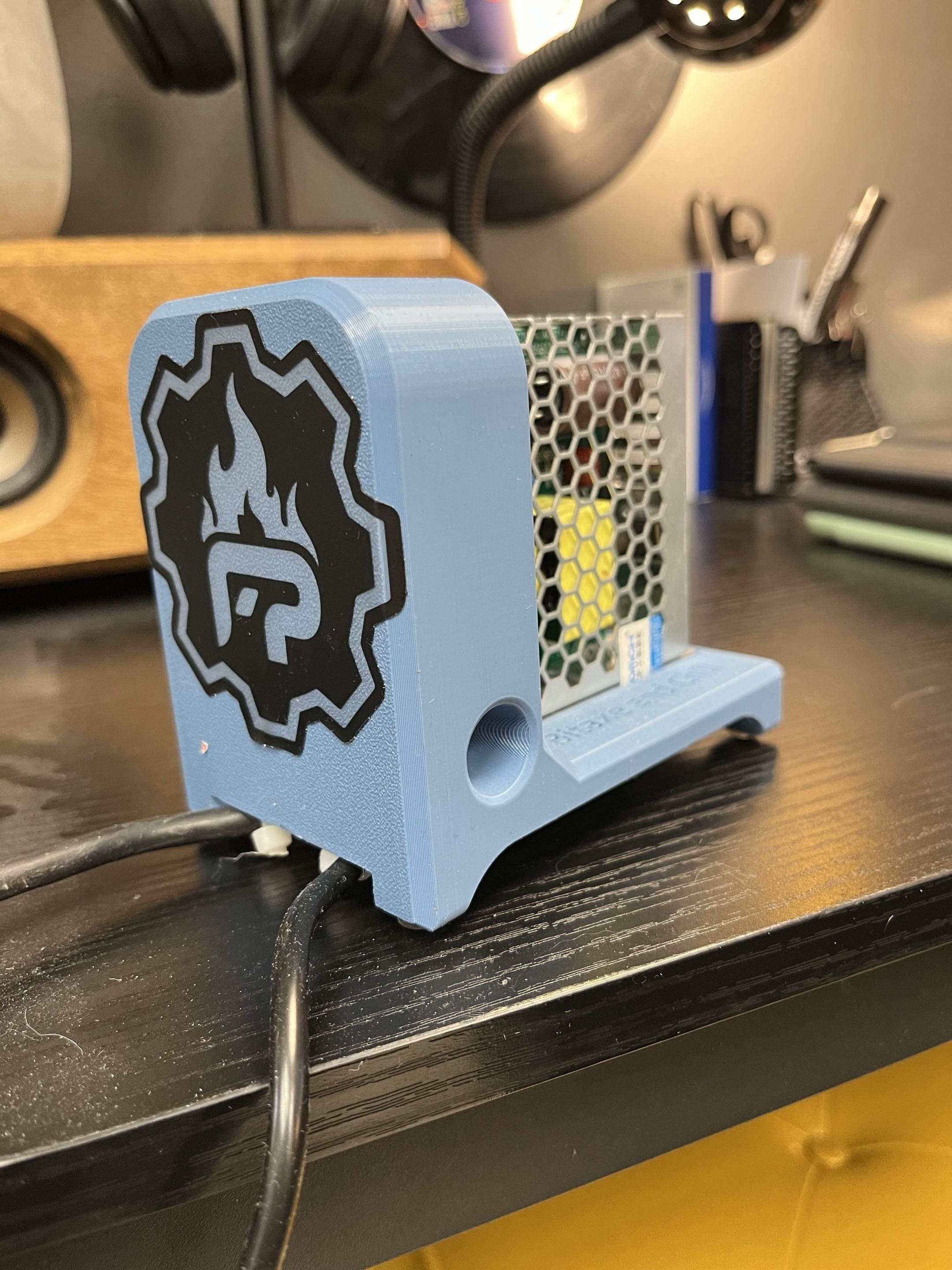 Meanwell PSU with custom blue firepool stand